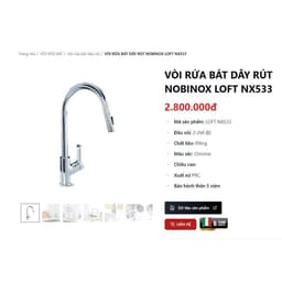 CHẬU RỬA BÁT 1 HỐ NOBINOX ROSA NN974DT 6
