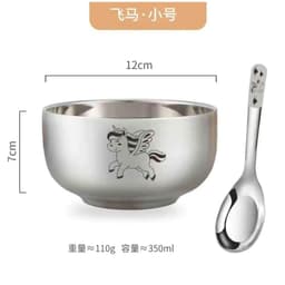 BỘ BÁT KÈM THÌA DỄ THƯƠNG CHO BÉ ĂN NGON 4