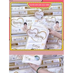 Bỉm ngày ,đêm Gooby Extra Quần/Dán siêu mỏng mềm, thấm hút tốt size dán NB/S/M quần M/L/XL/XXL/XXXL 9