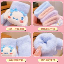 Găng tay len cho bé họa tiết labubu Kurumy ,kitty siêu dễ thương, tất tay hở ngón , liền ngón ấm áp mùa đông 6