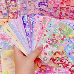 Miếng Dán STICKER Lấp Lánh xᶖnh Xắn Cho Bé Set 200 Tấm 6