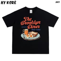 Áo Thun HY KORÉ BROOKLYN DINER 2977 Form Rộng Localbrand Oversize Unisex Vải POLY 100% Nam Nữ Mặc Đẹp 1