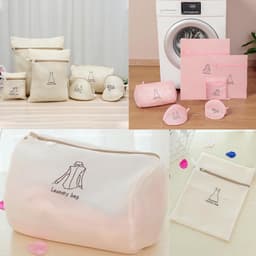 Túi Giặt Đồ Máy Giặt 3 Lớp Cao Cấp,Túi Lưới Giặt Quần Áo Đồ Lót Có Khóa Kéo - Sét 6 Túi Lưới Giặt Đồ Cao Cấp 3 Lớp 6