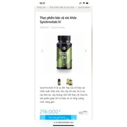 [Hỗ trợ gan]  Syn 4 - Thực phẩm bảo vệ sức khỏe Synchrovitals IV siberian – 60 viên 7