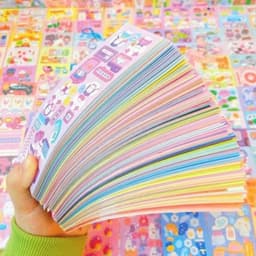 Miếng Dán STICKER Lấp Lánh xᶖnh Xắn Cho Bé Set 200 Tấm 5
