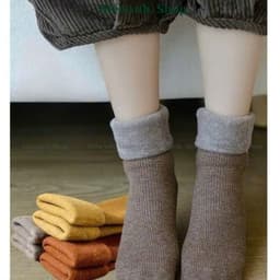 Set 20 đôi tất lót lông cổ cao cho bé trai và bé gái từ 2-6 tuổi siêu ấm dày dặn giữ nhiệt tốt 6