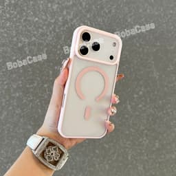 Ốp Sạc Không Dây Từ Tính Ốp lưng iPhone17 16 15 14 13 12 11 Pro Max 7 8Plus XR XS Max VỏCứng Chống Sốc Trong Suố 5
