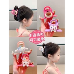 Sét 4 Kẹp Tóc Càng Cua Hình Gấu Dâu Siêu Kute Cho Bé Gái  -  Cặp Tóc Hoạ Tiết Hoạt Hình Cho Bé VINBEO 7