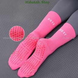 Set 7 Đôi Tất Tập Yoga Pilates Doit Màu Trơn Sọc Silicon Chống Trơn Trượt Vớ Thể Thao 7