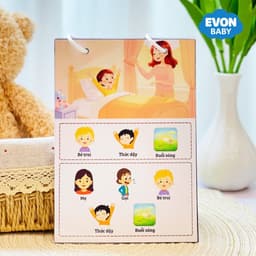 Thẻ Flash EVON BABY dạy bé tập nói - Giúp Bé Tập Nói & Mở Rộng Câu Theo Tình Huống 8