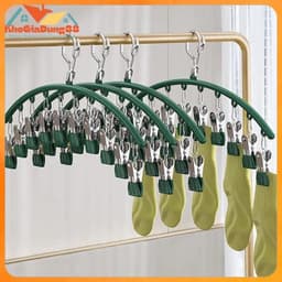Móc treo tất vớ đồ lót có khóa chống gió,chống trượt 10 bộ ghim cặp 1