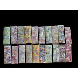 Set 200 - Set 100 tấm sticker lấp lánh dài 13x4,5cm & 14,5x 5cm dùng để trang trí top nhiều mẫu xᶖnh 5