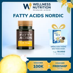 [ Hỗ trợ tim mạch ] Thực phẩm bảo vệ sức khỏe Essential Fatty Acids Nordic Omega-3 30 viên/lọ 1