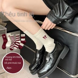 Combo 10 Đôi Tất Nơ Kẻ Đỏ – Ngọt Ngào, Nữ Tính, Dễ Thương Chuẩn Style Hàn 2