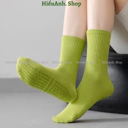 Set 7 Đôi Tất Tập Yoga Pilates Doit Màu Trơn Sọc Silicon Chống Trơn Trượt Vớ Thể Thao 8