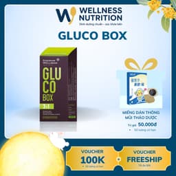 [ Gluco box  hỗ trợ tiểu đường ] Hộp GLUCO / Kiểm soát đường - Bộ hộp hàng ngày – 30 gói/hộp – 4 viên/túi 1