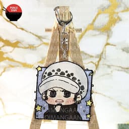 (mua 1 tặng 1) ( Mica trong acrylic ) 
 Móc khóa ONE PIECE Đảo Hải Tặc ver VUÔNG CUTE anime chibi độc đáo xinh xắn 7
