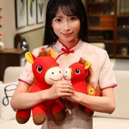 Ngựa Pony gấu nhồi bông may mắn Quà tặng 2026 nhà MIU GẤU XINH 2