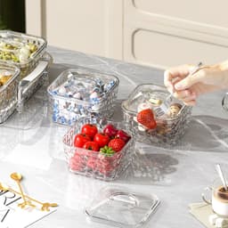 Khay Mứt 6 Ngăn Nhựa Cao Cấp Có Nắp, Khay Đựng Bánh Kẹo, Hạt, Trái Cây Khô Sang Trọng 3