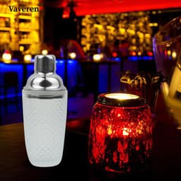 Vaveren Shaker Martini Shaker 350ml Máy trộn đồ uống làm bình lắc chống rơi cho đồ uống gia đình Kithen Ăn uống đám cưới Giáng sinh 9
