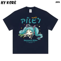 Áo Thun HY KORÉ MIKU 2976 Form Rộng Localbrand Oversize Unisex Vải POLY 100% Nam Nữ Mặc Đẹp 1