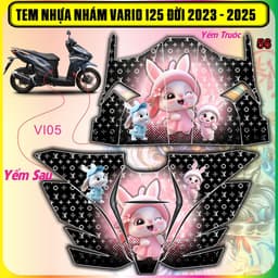 Tem Dán Nhựa Nhám Vario 125 Đời 2023 Đến 2025 Mẫu mới Đẹp Hót Decal Pvc 3lớp 1