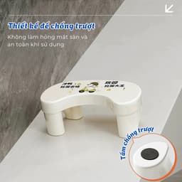 Ghế kê chân toilet, ghế để chân bồn cầu hỗ trợ đi vệ sinh đúng cách giúp tư thế vệ sinh khoa học chống táo bón hiệu quả 6