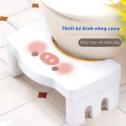 Ghế kê chân toilet, ghế để chân bồn cầu hỗ trợ đi vệ sinh đúng cách giúp tư thế vệ sinh khoa học chống táo bón hiệu quả 5