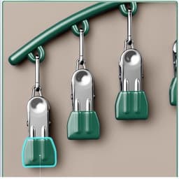 Móc treo tất vớ đồ lót có khóa chống gió,chống trượt 10 bộ ghim cặp 8