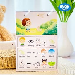 Thẻ Flash EVON BABY dạy bé tập nói - Giúp Bé Tập Nói & Mở Rộng Câu Theo Tình Huống 5