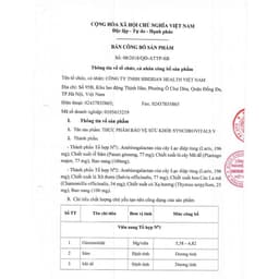 [Hỗ trợ hô hấp] Syn 5 - Thực phẩm bảo vệ sức khỏe Synchrovitals V Siberian - 60 viên 3