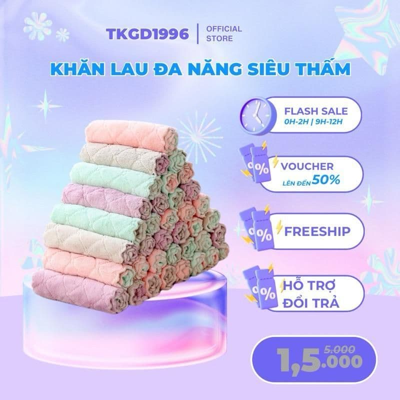 Khăn Lau Đa Năng Siêu Thấm Nước Dùng Cho Bếp, Bàn Ăn Nhà Hàng( tiện lợi)