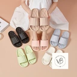 Dép đi trong nhà - dép mang nhà tắm hoạ tiết kẻ dọc đơn giản , bền đẹp ,Mẫu mới 2025 VINBEO VINBEO 1