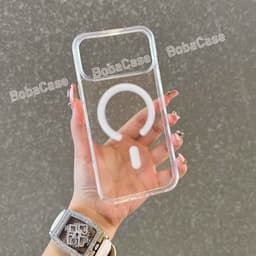 Ốp Sạc Không Dây Từ Tính Ốp lưng iPhone17 16 15 14 13 12 11 Pro Max 7 8Plus XR XS Max VỏCứng Chống Sốc Trong Suố 7