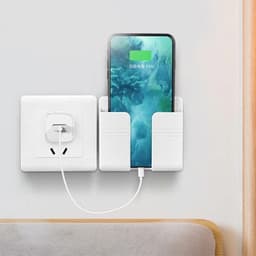 Kệ Dán Tường Để Remote💖FREESHIP💖 Đồ Dùng/ Giá Đỡ Sạc điện thȯại - Có Móc Treo Giữ Dây Điện VINBEO 4