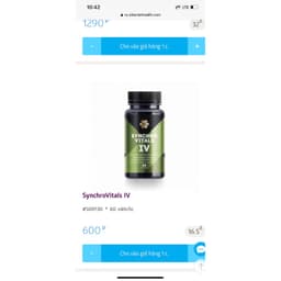 [Hỗ trợ gan]  Syn 4 - Thực phẩm bảo vệ sức khỏe Synchrovitals IV siberian – 60 viên 2