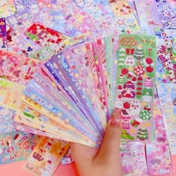 Miếng Dán STICKER Lấp Lánh xᶖnh Xắn Cho Bé Set 200 Tấm 4