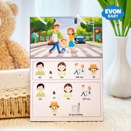 Thẻ Flash EVON BABY dạy bé tập nói - Giúp Bé Tập Nói & Mở Rộng Câu Theo Tình Huống 9