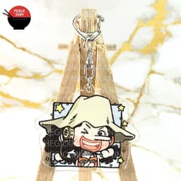 (mua 1 tặng 1) ( Mica trong acrylic ) 
 Móc khóa ONE PIECE Đảo Hải Tặc ver VUÔNG CUTE anime chibi độc đáo xinh xắn 6