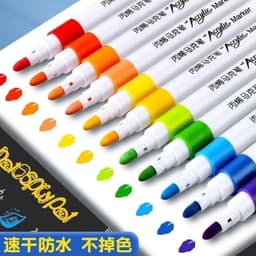 Hộp Bút Màu Acrylic 60 Màu Cao Cấp Màu Sắc Tươi Sáng, Vẽ Được Trên Mọi Chất Liệu Sẵn Hàng Giao Ngay 6