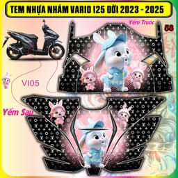 Tem Dán Nhựa Nhám Vario 125 Đời 2023 Đến 2025 Mẫu mới Đẹp Hót Decal Pvc 3lớp 2