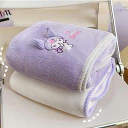Sét 2 khăn tắm, khăn mặt Kuromi siêu Thấm Hút mềm mại Nhanh Khô khăn tắm loại giầy đẹp 4