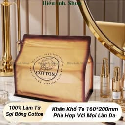 Khăn mặt khô đa năng Cotton tái sử dụng, khăn lau mặt mềm mại, siêu dai, thấm hút tốt an toàn phù hợp mọi làn da 2