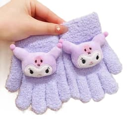 Găng Tay Len Cừu Hình Kuromi Cho Bé Gái 3-8 Tuổi 5