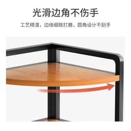 Kệ khung sắt mặt gỗ MDF kê góc tường 3/4/5 tầng. Giá gỗ để sách vở, decor phòng ngủ, phòng khách hiện đại 2