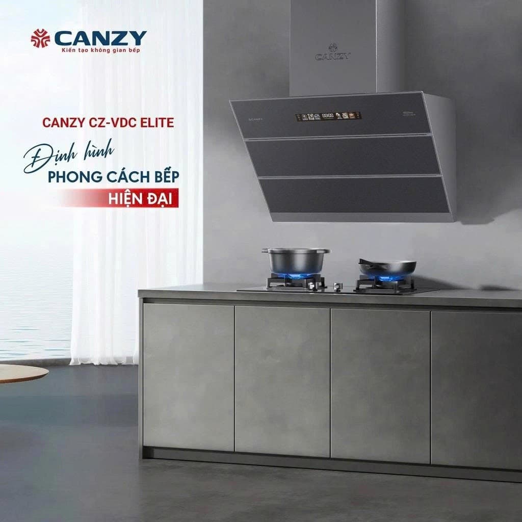 Hút mùi kính vát CANZY CZ-VDC ELITE | Nhập khẩu nguyên chiếc Malaysia | CANZY CZ VDC ELITE động cơ BLDC