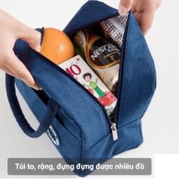Túi giữ nhiệt đựnġ đồ kiểu nhật🍀FREESHIP🍀mang cơm đựnġ hộp thức ăn gọn gàng không bay hơi,quai cầm tiện dụng VINBEO 8