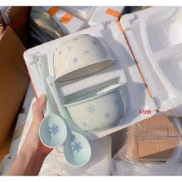 Set Bát Sứ ( 2 Bát + 2 Thìa ) Cao Cấp Kèm Hộp Đóng Xốp Nhiều Mẫu Dễ Thương Cho Gia Đình 2