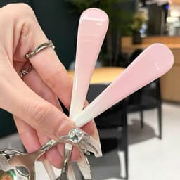 Sét 5 Muỗng bằng innox 304 không gỉ phong cách Hàn Quốc. Thìa tròn cán dẹp nhiều màu loang kícḣ thước 16.5cm 4