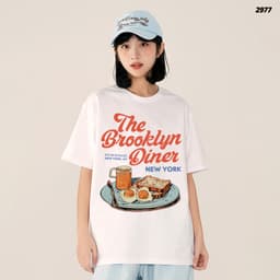 Áo Thun HY KORÉ BROOKLYN DINER 2977 Form Rộng Localbrand Oversize Unisex Vải POLY 100% Nam Nữ Mặc Đẹp 9